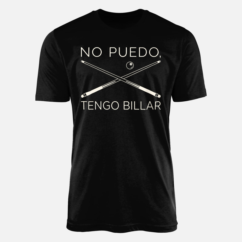 Camisetas: No puedo, tengo billar