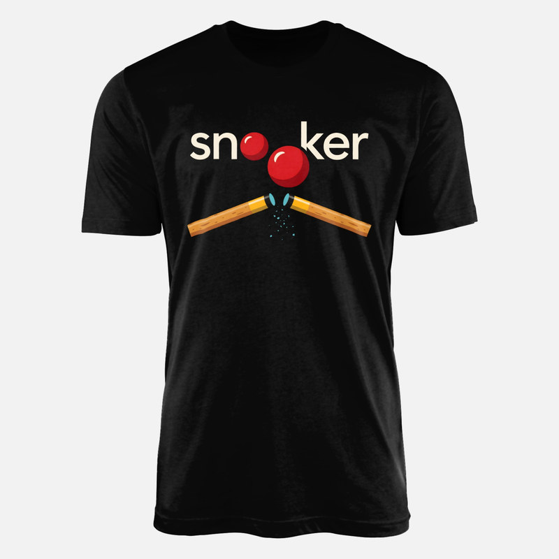 Camisetas: Snooker con bolas rojas y tacos
