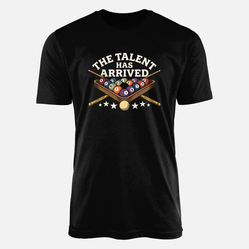 Camisetas: El talento ha llegado billar