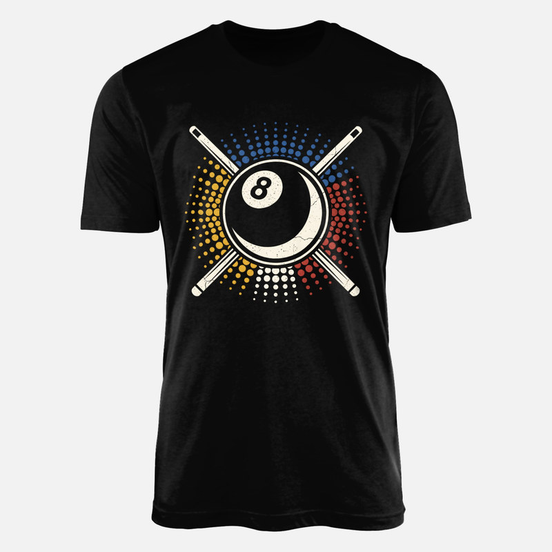 Camisetas: Bola 8 y tacos retro