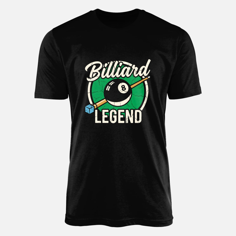 Camisetas: Leyenda del billar bola 8 vintage
