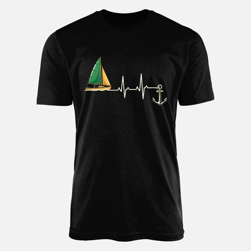 Camisetas: Latido con velero y ancla