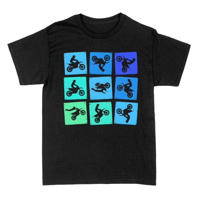 Camisetas: Acrobacias de motocross retro