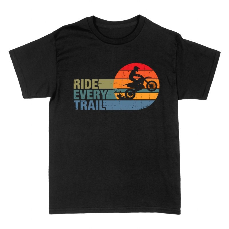 Camisetas: Motocross en atardecer retro