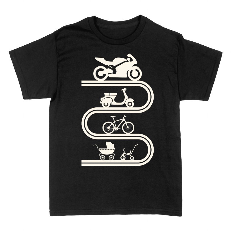 Camisetas: Evoluci&oacute;n de la vida en moto