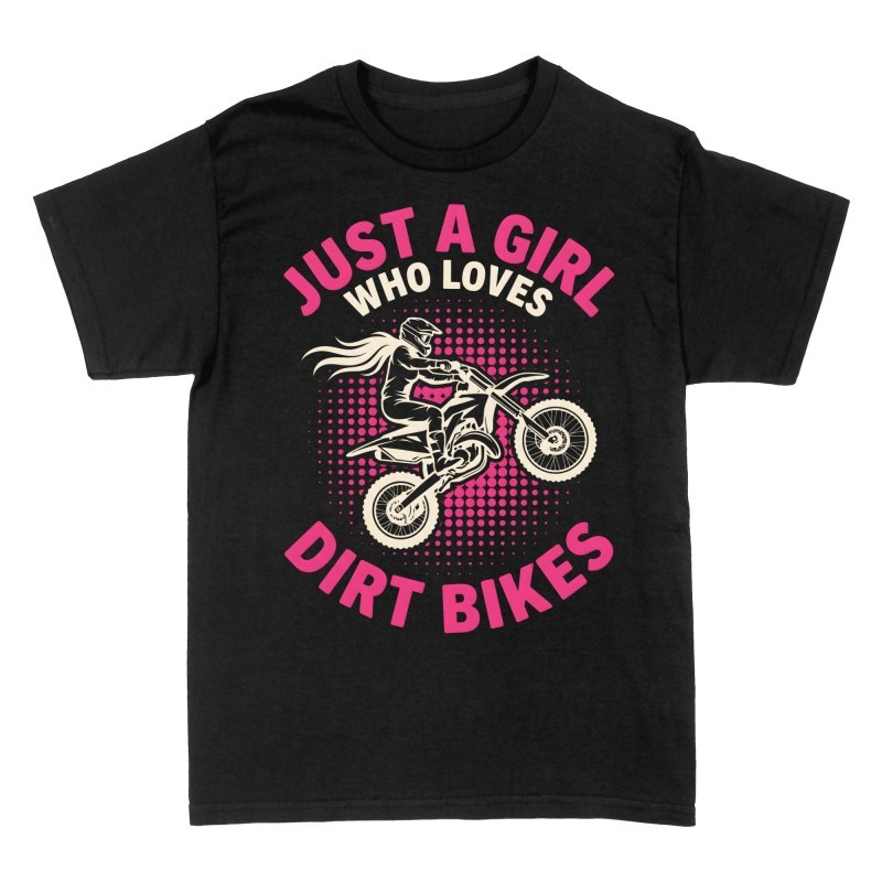Camisetas: Chica aficionada al motocross
