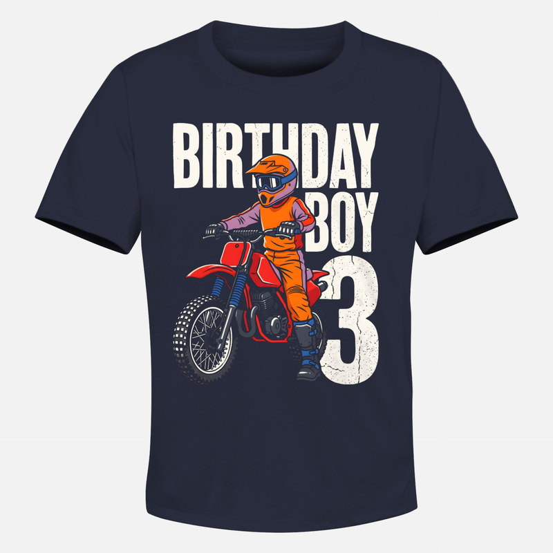 Camisetas: Cumplea&ntilde;os 3 ni&ntilde;o motocross