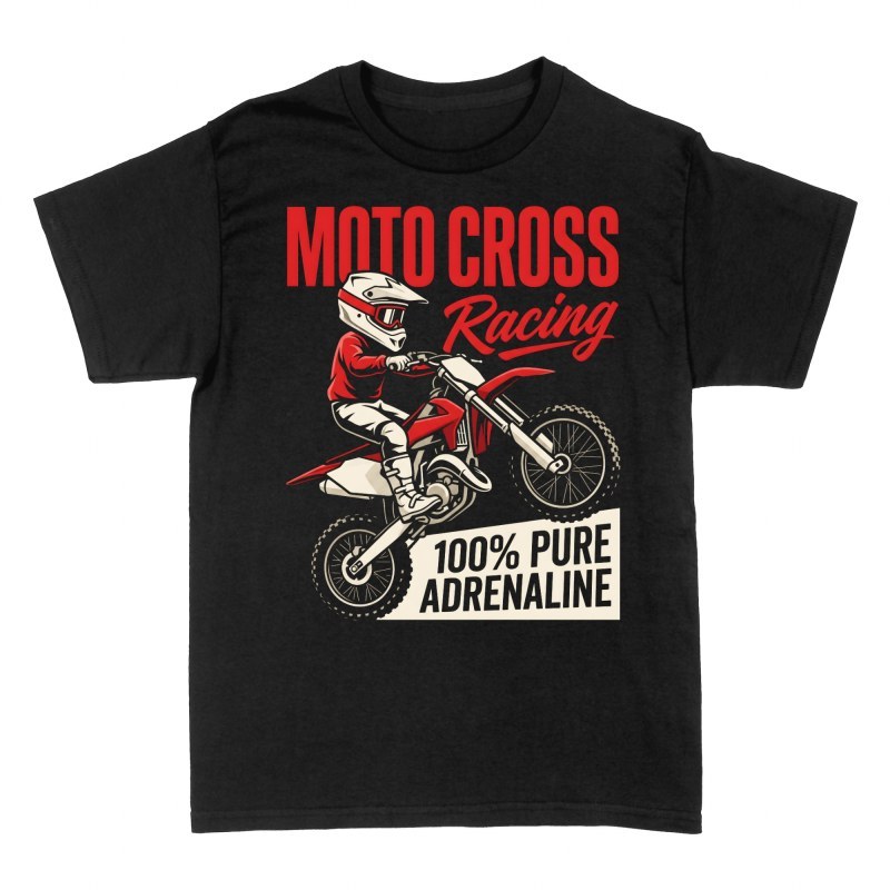Camisetas: Salto Motocross Pura Adrenalina