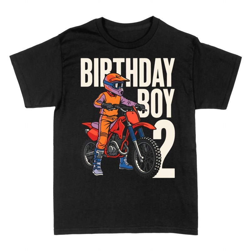 Camisetas: Motocross 2 Cumplea&ntilde;os Ni&ntilde;o