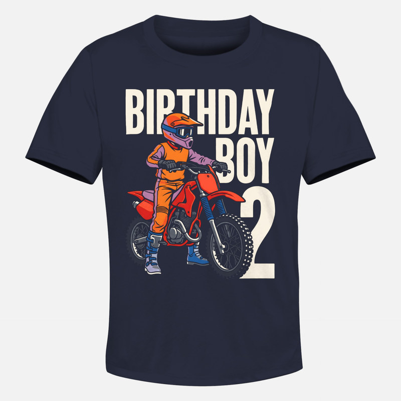 Camisetas: Motocross 2 Cumplea&ntilde;os Ni&ntilde;o