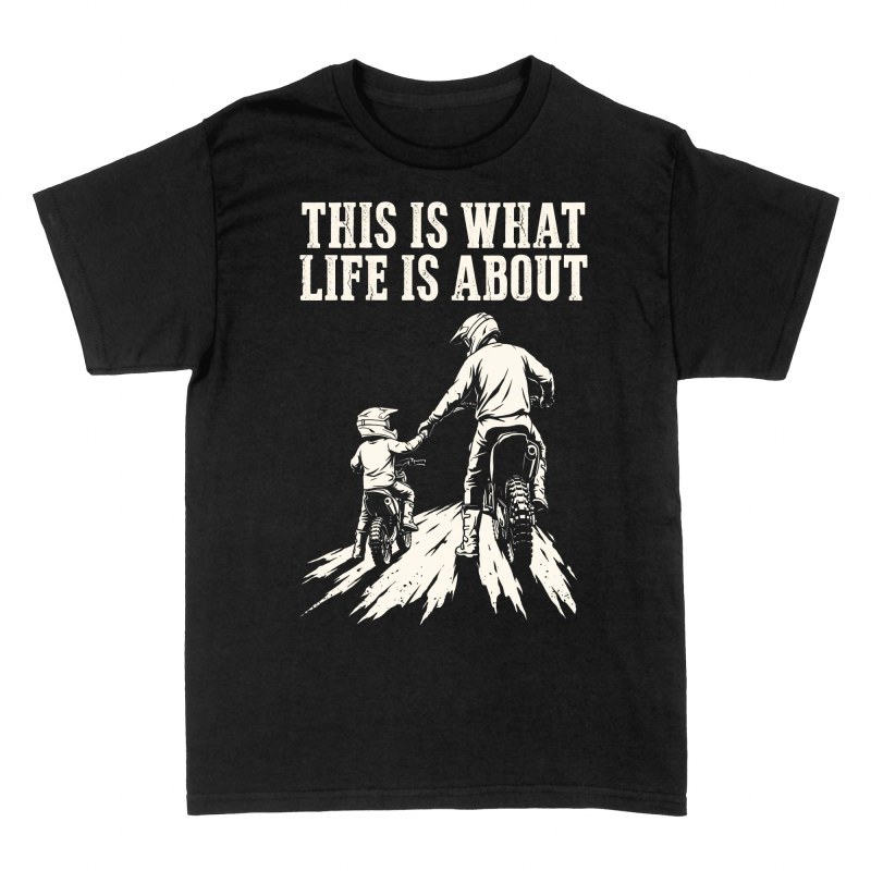 Camisetas: Padre e hijo motocross juntos