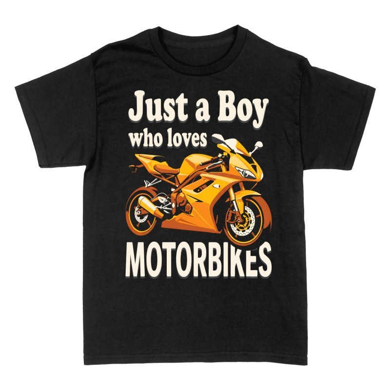 Camisetas: Chico que ama las motos deportivas