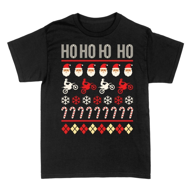 Camisetas: Motocross navide&ntilde;o estilo jersey feo