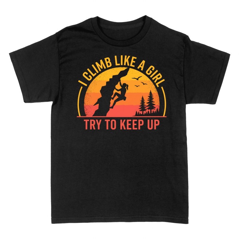 Camisetas: Escalo como una chica s&iacute;gueme el ritmo