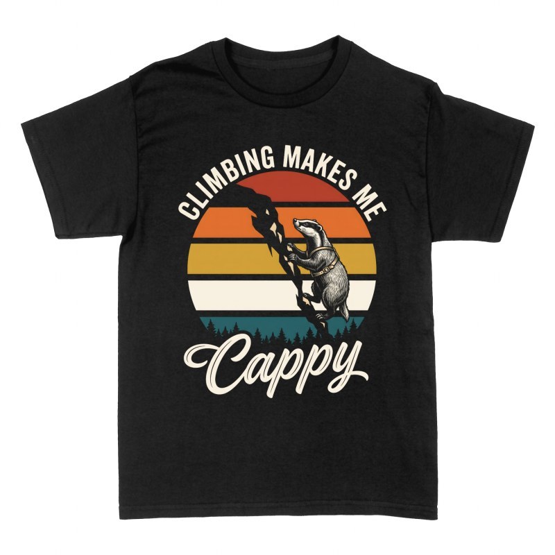 Camisetas: Tej&oacute;n escalador y atardecer retro
