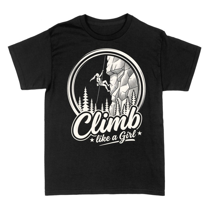 Camisetas: Escala como una chica emblema retro