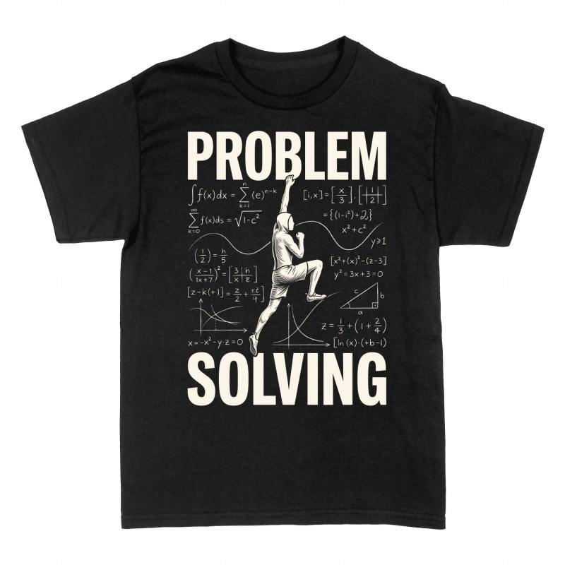 Camisetas: Escalador resolviendo problemas