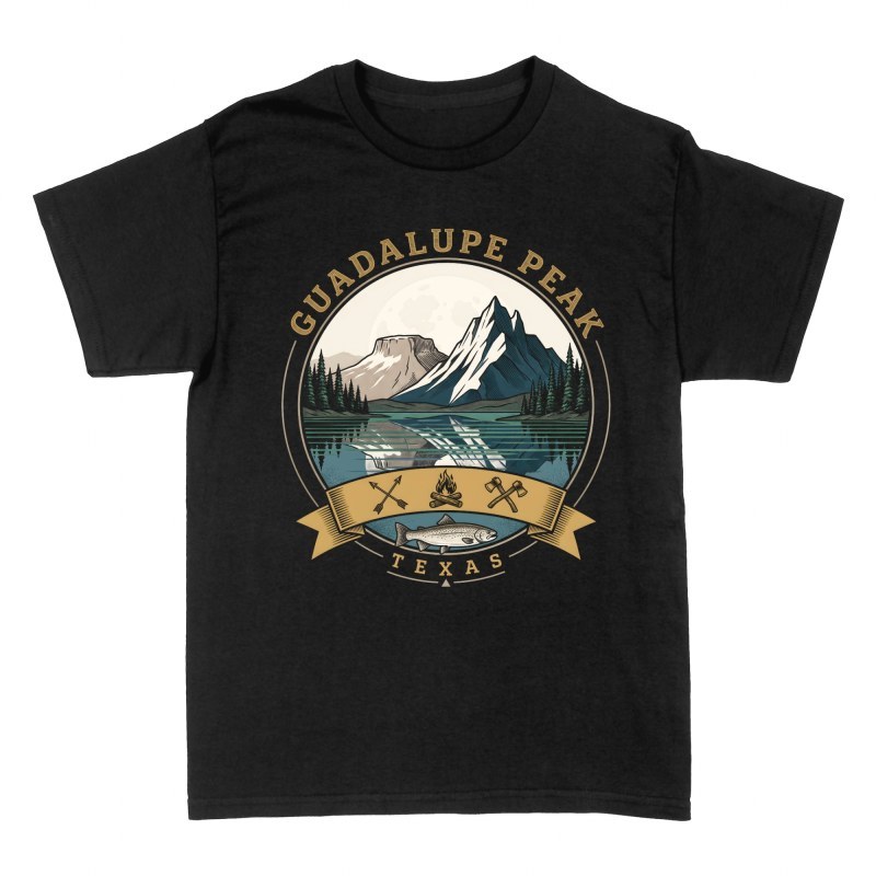 Camisetas: Emblema Guadalupe Peak Texas