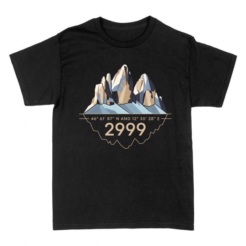 Camisetas: Monta&ntilde;as con coordenadas y altitud
