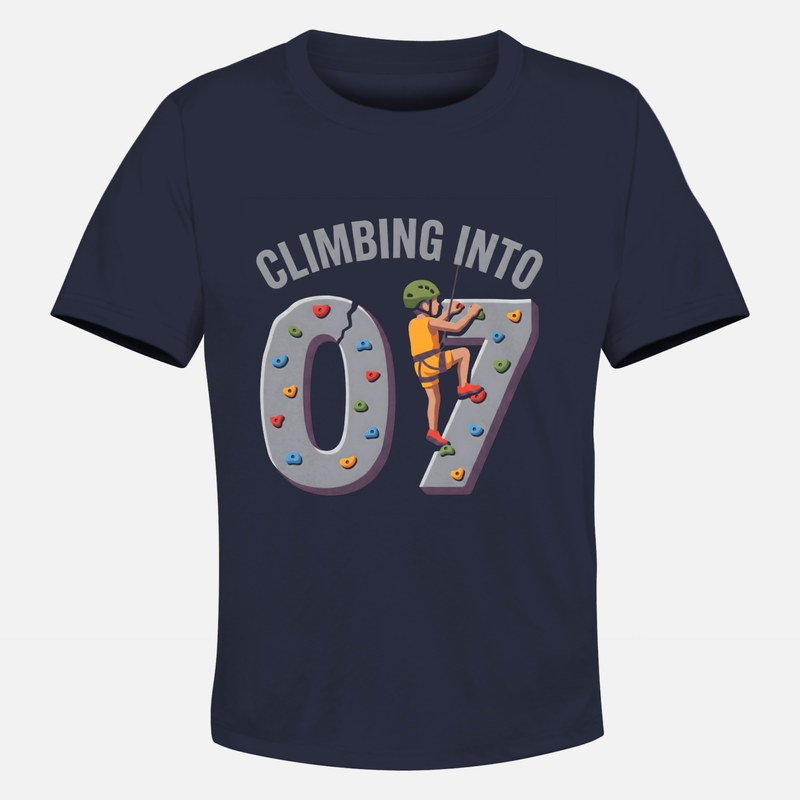 Camisetas: Escalador 7 a&ntilde;os Climbing into 07