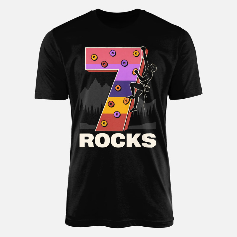 Camisetas: Escalador en muro n&uacute;mero 7
