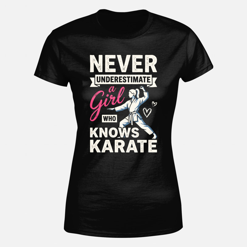 Camisetas: Chica que sabe karate