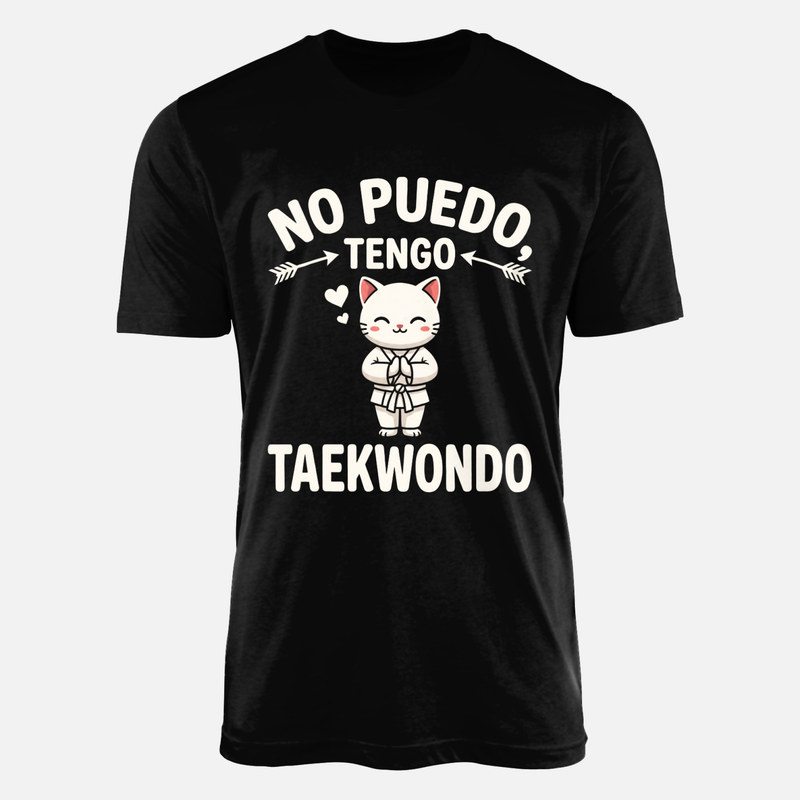 Camisetas: No puedo, tengo taekwondo gato