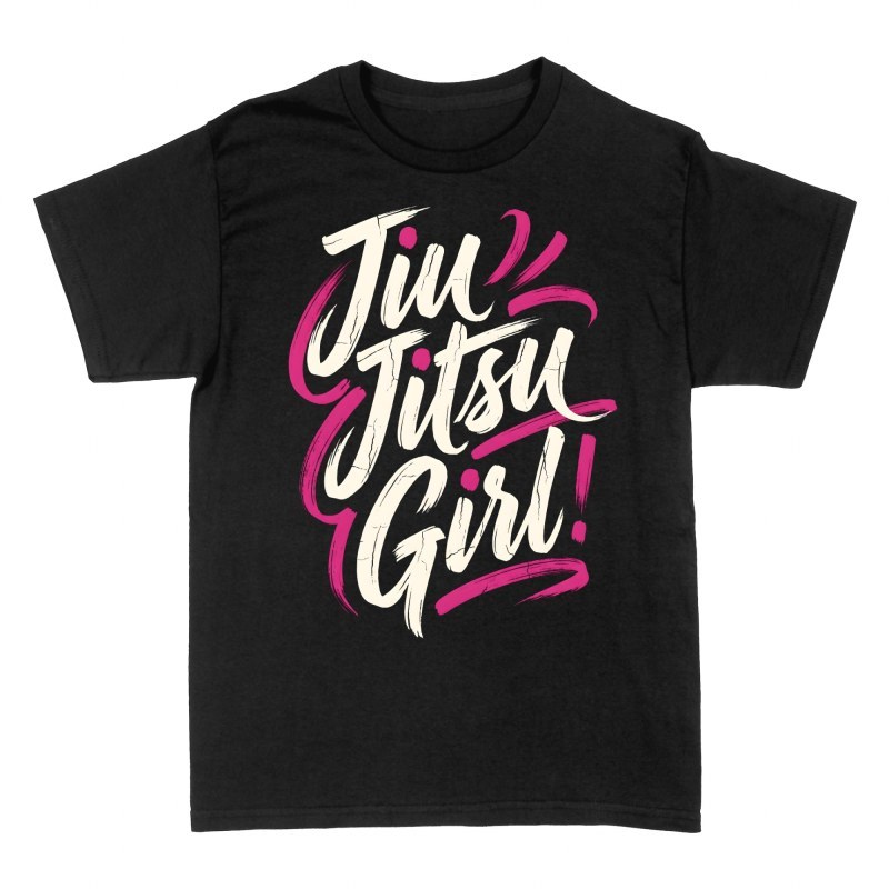 Camisetas: Chica Jiu-Jitsu estilo pincel
