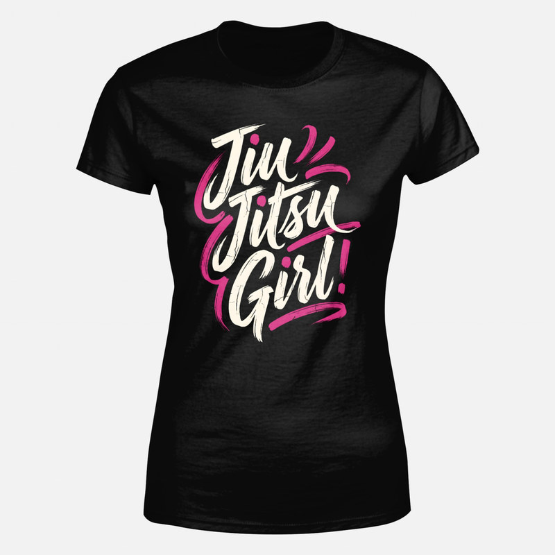 Camisetas: Chica Jiu-Jitsu estilo pincel