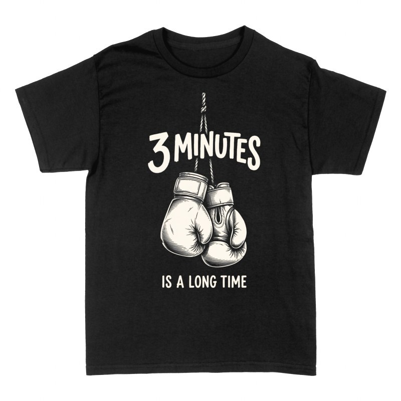Camisetas: Guantes de boxeo 3 minutos es mucho tiempo