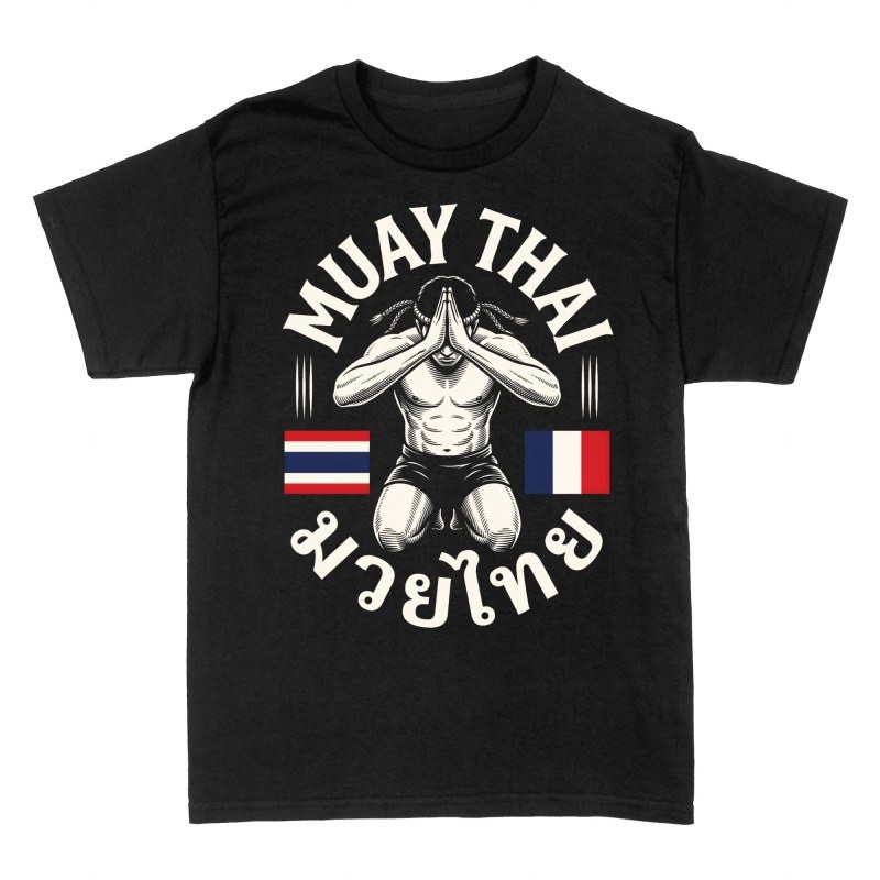 Camisetas: Luchador muay thai Francia Tailandia