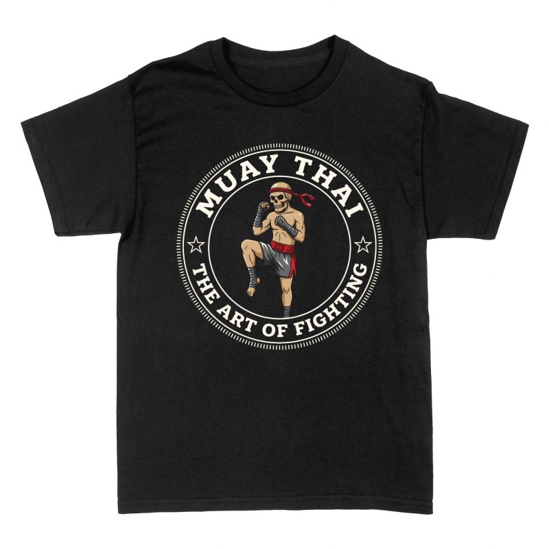 Camisetas: Calavera luchador de Muay Thai