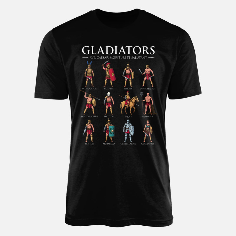 Camisetas: Gu&iacute;a ilustrada de gladiadores romanos