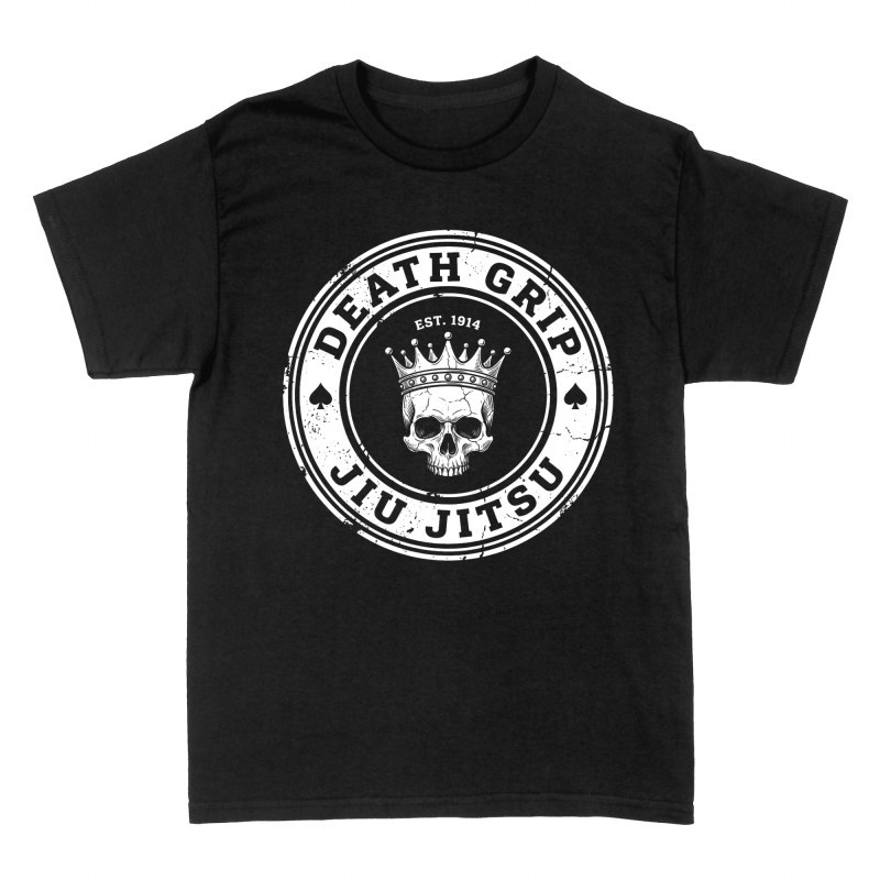 Camisetas: Calavera con corona jiu jitsu
