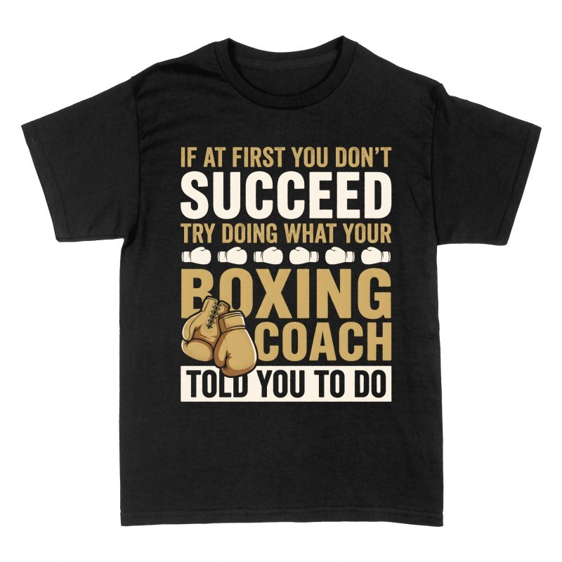 Camisetas: Consejo de entrenador de boxeo vintage