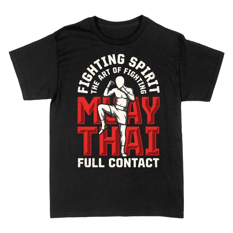 Camisetas: Luchador de Muay Thai Full Contact