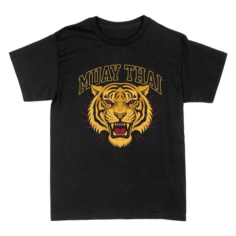 Camisetas: Tigre feroz de muay thai