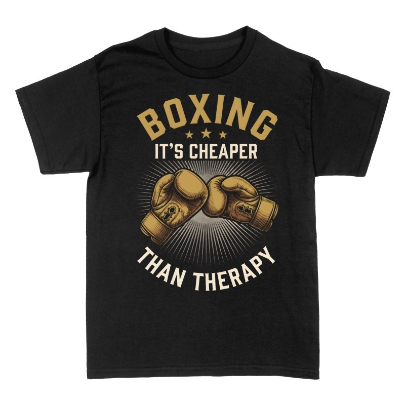 Camisetas: Boxeo M&aacute;s Barato Que la Terapia