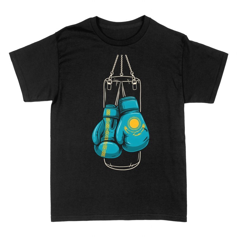 Camisetas: Boxeo de Kazajist&aacute;n con saco