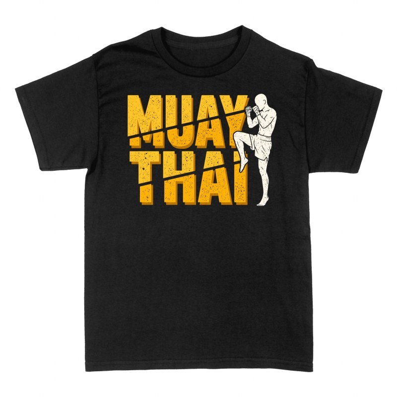 Camisetas: Luchador de Muay Thai en guardia