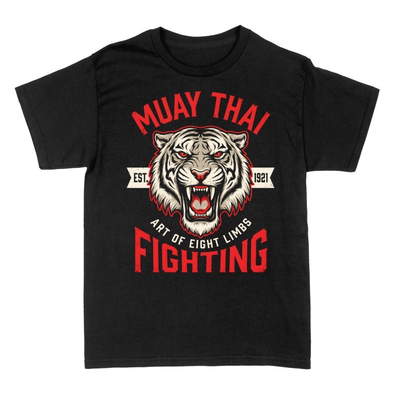 Camisetas: Tigre feroz de Muay Thai
