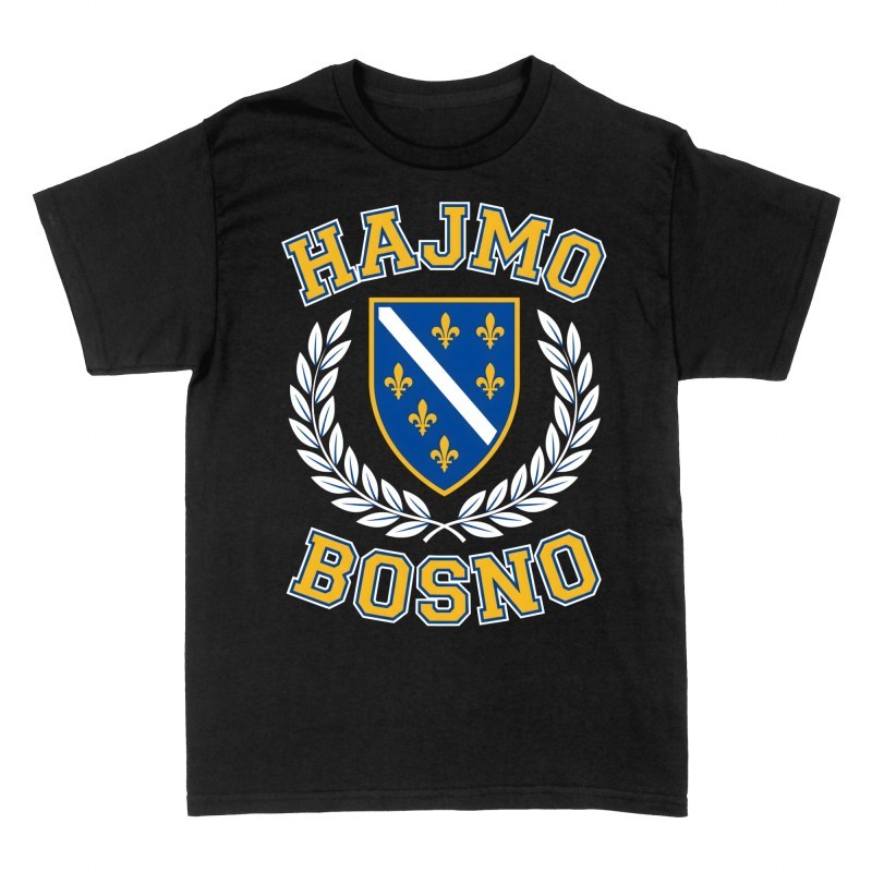 Camisetas: Escudo de Bosnia con flor de lis