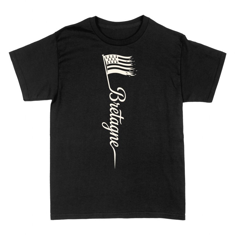 Camisetas: Bandera de Breta&ntilde;a rasgada