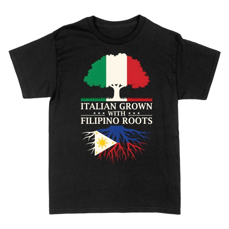 Camisetas: &Aacute;rbol con ra&iacute;ces filipinas y copa italiana