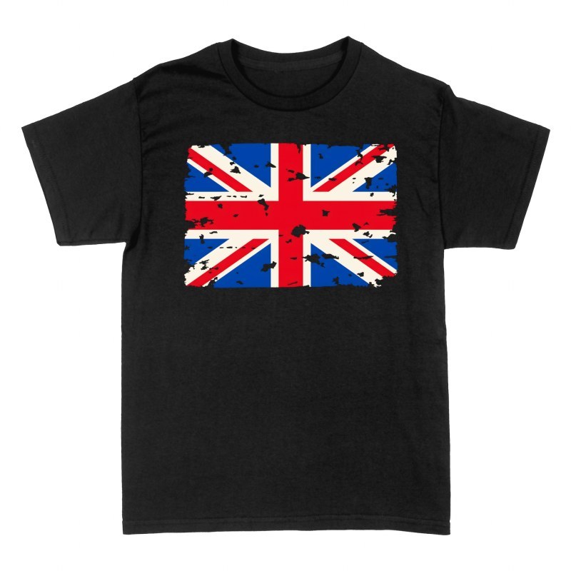 Camisetas: Bandera de Reino Unido desgastada
