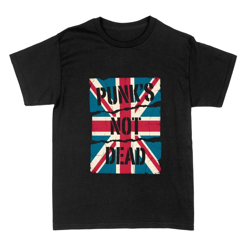 Camisetas: Bandera brit&aacute;nica rasgada punk