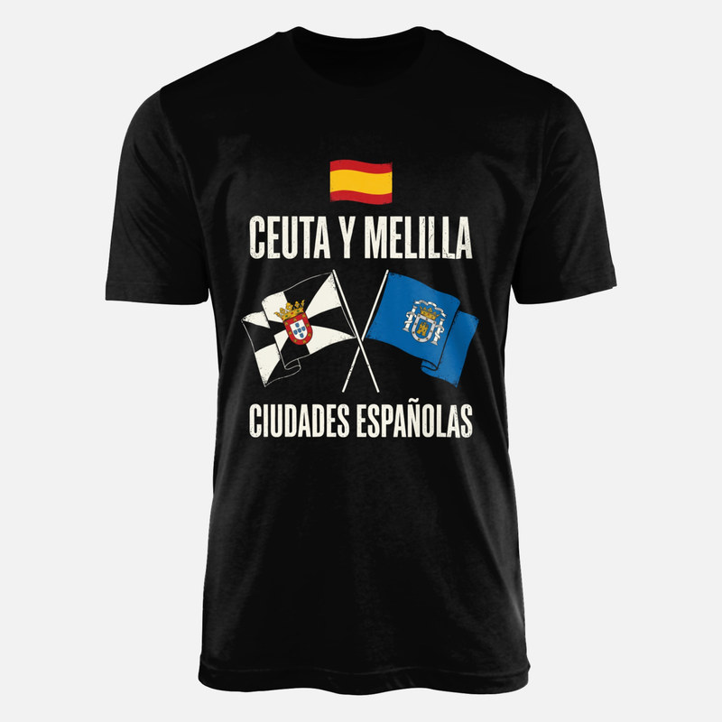 Camisetas: Ceuta y Melilla ciudades espa&ntilde;olas