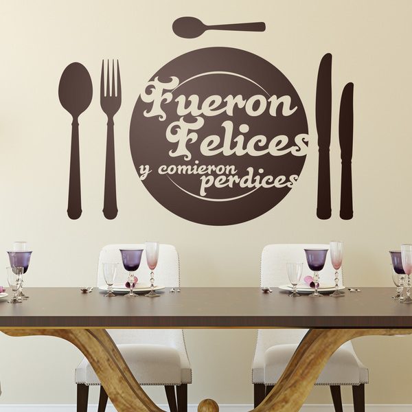 Vinilos Decorativos: Fueron felices y comieron perdices