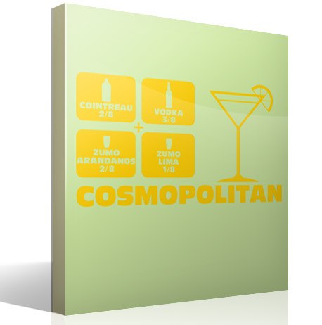 Vinilos Decorativos: Cóctel Cosmopolitan