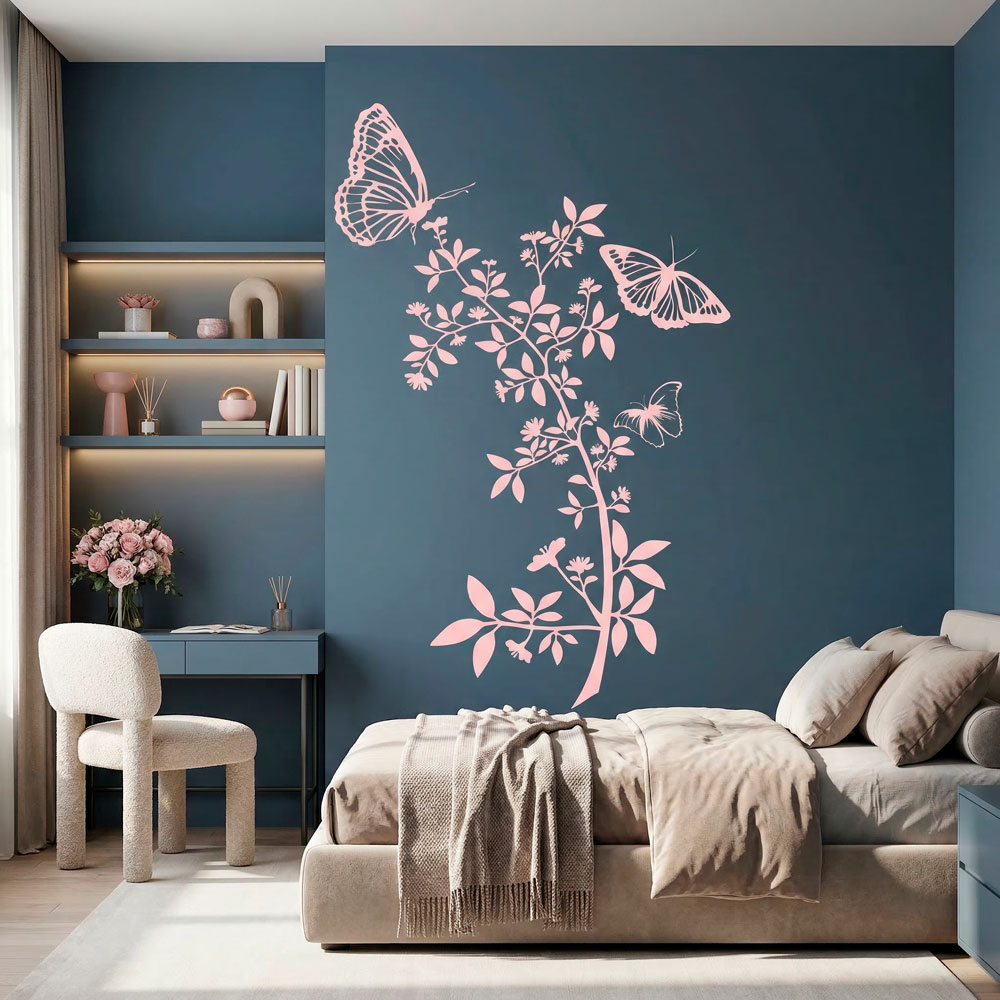 Vinilos Decorativos: Floral Atzureus